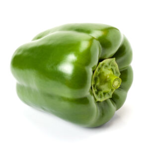 Green  pepper isolated on white